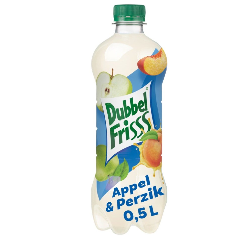 Dubbelfrisss Appel/Perzik Pet-Fles 6x50cl